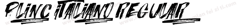 Plinc Italiano Regular字体转换